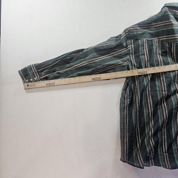 Wrangler Western Snap Shirt 1X Big - Picture 6 of 7